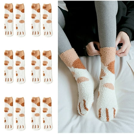 6 Pairs Ladies Cuddly Socks Fluffy Socks Warm Winter Socks Soft House Socks Gifts Christmas Socks (for Female White&Brown)
6 Pairs Ladies Cuddly Socks Fluffy Socks Warm Winter Socks Soft House Socks Gifts Christmas Socks (for Female White&Brown)