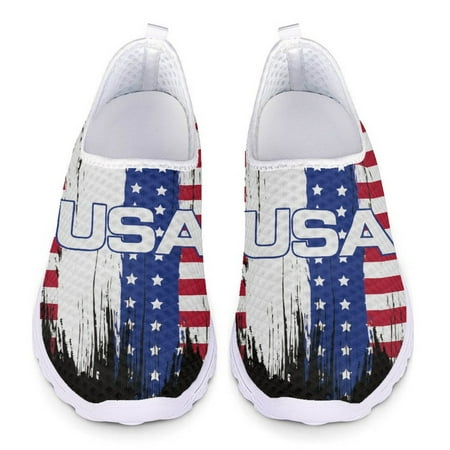 Woman Flats Ladies Sneakers Colorful American Flag Print Mesh Loafers Women Outdoor Slip On Footwear Comfort Casual Shoes 2024
Woman Flats Ladies Sneakers Colorful American Flag Print Mesh Loafers Women Outdoor Slip On Footwear Comfort Casual Shoes 2024