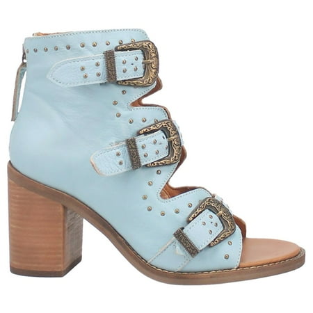 Dingo Womens Ziggy Studded Open Toe Shootie Pumps Dress Casual Casual
