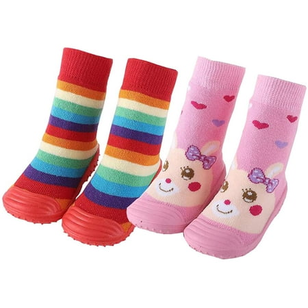 QWZNDZGR 2 Pairs Baby Socks Anti Skid Rubber Soft Sole Infant Slippers Prewalker Shoes
QWZNDZGR 2 Pairs Baby Socks Anti Skid Rubber Soft Sole Infant Slippers Prewalker Shoes