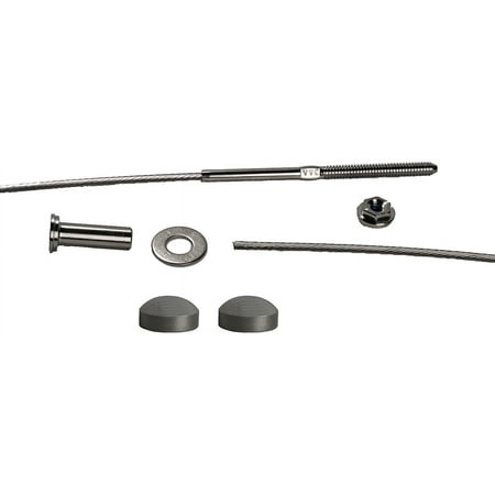 VistaView CableTec - Fast and Easy Stainless Steel Cable Railing Installation Kit for Residential Metal Posts - 1/8 Inch Cable 10 Feet With Brushed Stainless Dome Caps
VistaView CableTec - Fast and Easy Stainless Steel Cable Railing Installation Kit for Residential Metal Posts - 1/8 Inch Cable 10 Feet With Brushed Stainless Dome Caps