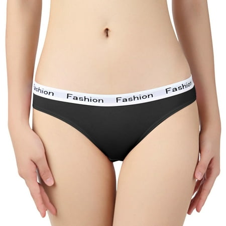 Ykohkofe Women Cotton Panties Pack Hip Briefs Letters Wide Brim Solid Color Panties
Ykohkofe Women Cotton Panties Pack Hip Briefs Letters Wide Brim Solid Color Panties