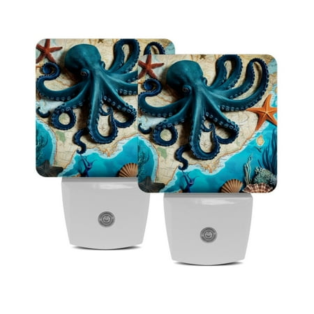 Night Light Night Lights Plug into Wall 2-Pack Nightlight Plug in Night Light Dusk to Dawn Night Lamp Led Night Light for Adults Kids Room Vintage Blue Squid Ocean Animal Coral
Night Light Night Lights Plug into Wall 2-Pack Nightlight Plug in Night Light Dusk to Dawn Night Lamp Led Night Light for Adults Kids Room Vintage Blue Squid Ocean Animal Coral