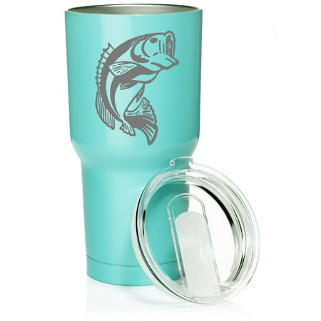Smooth Body Tumbler Stainless Steel Vacuum Insulated Travel Mug Cup Gift Bass Fish (30 oz Teal)
Smooth Body Tumbler Stainless Steel Vacuum Insulated Travel Mug Cup Gift Bass Fish (30 oz Teal)