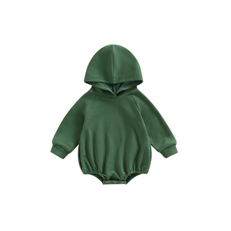 wybzd Newborn Baby Boy Girl Clothes Hooded Sweatshirt Solid Romper Tops Fall Winter Outfits Infant Bodysuit Green 3-6 Months
wybzd Newborn Baby Boy Girl Clothes Hooded Sweatshirt Solid Romper Tops Fall Winter Outfits Infant Bodysuit Green 3-6 Months