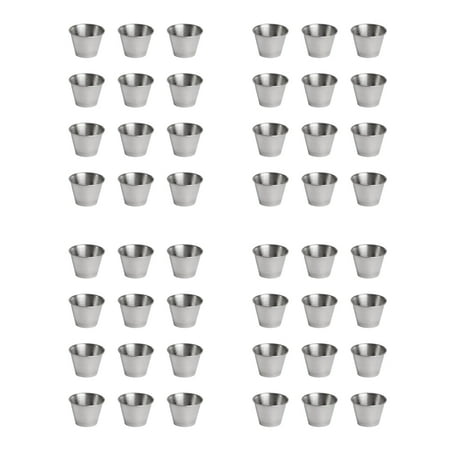 48 Pack Stainless Steel Condiment Sauce Cups Commercial Grade Dipping Sauce Cups Ramekin Condiment Cups Portion Cups
48 Pack Stainless Steel Condiment Sauce Cups Commercial Grade Dipping Sauce Cups Ramekin Condiment Cups Portion Cups