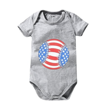 Baby Bodysuit Toddler Kids 4Th Of July Letters Baseballs Prints Short Sleeve Independence Day Romper Jumpsuit Cloths For 3-6 Months
Baby Bodysuit Toddler Kids 4Th Of July Letters Baseballs Prints Short Sleeve Independence Day Romper Jumpsuit Cloths For 3-6 Months