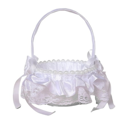 XYKA Clearance Elegant Bridal Flower Basket Catching Design for Wedding Accessories with Bows and Lace Ideal for Flower Girls Stylish and Versatile Wedding Perfect for Holding Candy Cookies or Decorat
XYKA Clearance Elegant Bridal Flower Basket Catching Design for Wedding Accessories with Bows and Lace Ideal for Flower Girls Stylish and Versatile Wedding Perfect for Holding Candy Cookies or Decorat