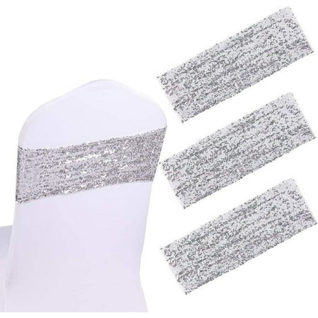 5/10/20pcs Sequin Chair Sashes 5.9 x13.78 Stretch Spandex Bands Sparkling Chair Cover Decorations for Wedding Banquet Party Festival Home Decor (Silver)
5/10/20pcs Sequin Chair Sashes 5.9 x13.78 Stretch Spandex Bands Sparkling Chair Cover Decorations for Wedding Banquet Party Festival Home Decor (Silver)