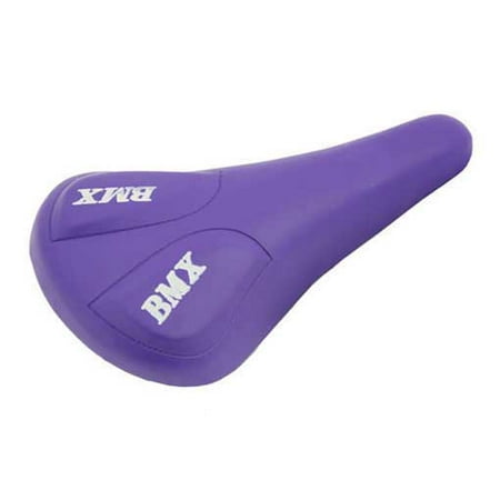 Vinyl BMX Bike Saddle, 10-1/4in L x 5-7/8in W, Purple