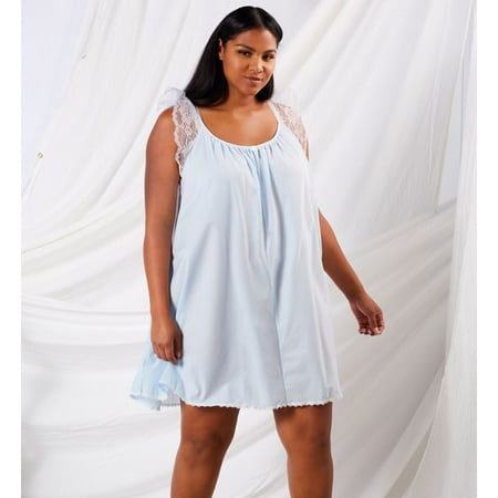 Women s Amanda Rich 106-80 Short Sleeve with Lace Trim Cotton Gown (Light Blue 2X)
Women s Amanda Rich 106-80 Short Sleeve with Lace Trim Cotton Gown (Light Blue 2X)