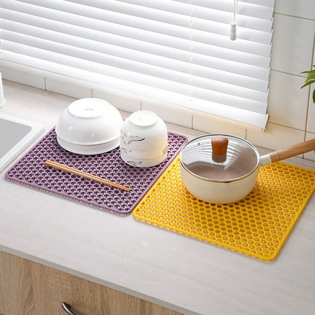 Jiaroswwei More Thicken Multi-use Drain Mat Silicone Stretchy Honeycombed Bowl Holding Mat for Home
Jiaroswwei More Thicken Multi-use Drain Mat Silicone Stretchy Honeycombed Bowl Holding Mat for Home