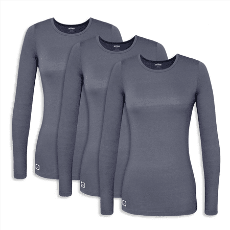 Sivvan 3 Pack Women s Comfort Long Sleeve T-Shirt / Underscrub Tee