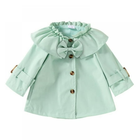 Bullpiano Baby Girls Ruffled Windbreaker Girls Coat Jacket Clothes Cute Lightweight Fall Spring Outwear Button Long Sleeve
Bullpiano Baby Girls Ruffled Windbreaker Girls Coat Jacket Clothes Cute Lightweight Fall Spring Outwear Button Long Sleeve