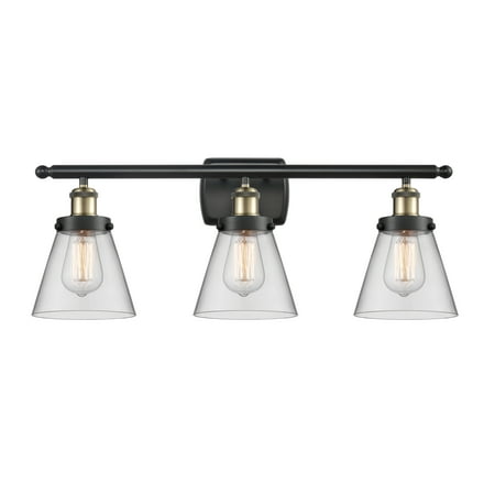 Innovations Lighting 916-3W-11-26 Cone Vanity Cone 3 Light 26 Wide Vanity Light - Black
Innovations Lighting 916-3W-11-26 Cone Vanity Cone 3 Light 26 Wide Vanity Light - Black