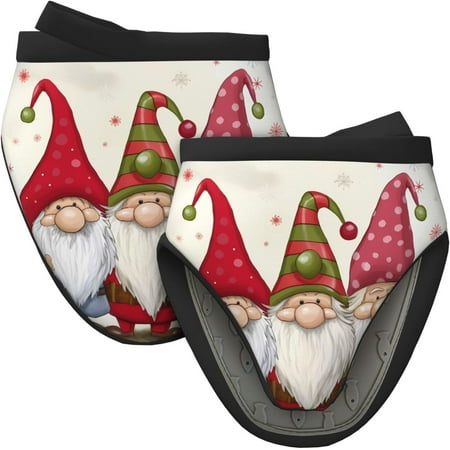 PISONIC Christmas Gnomes Print 2Pcs Mini Silicone Oven Mitts Non-Slip Heat Resistant Oven Gloves with Hanging Loop for Kitchen Cooking Baking
PISONIC Christmas Gnomes Print 2Pcs Mini Silicone Oven Mitts Non-Slip Heat Resistant Oven Gloves with Hanging Loop for Kitchen Cooking Baking