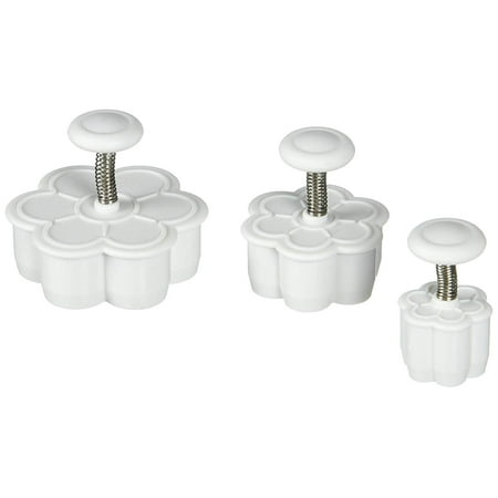 Ateco 1957 Daisy Plunger Cutters Set of 3 Sizes for Cutting Decorations & Direct Embossing Spring-loaded Handle Food Safe Plastic
Ateco 1957 Daisy Plunger Cutters Set of 3 Sizes for Cutting Decorations & Direct Embossing Spring-loaded Handle Food Safe Plastic