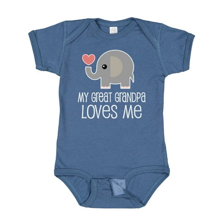 Inktastic My Great Grandpa Loves Me Gift Baby Boy or Baby Girl Bodysuit