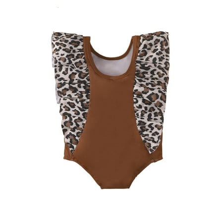 CenturyX Kids Baby Girls Swimwear Leopard Printed Sleeveless Ruffled Patchwork Triangle Bodysuit Swimsuit Brown 3-4 Years
CenturyX Kids Baby Girls Swimwear Leopard Printed Sleeveless Ruffled Patchwork Triangle Bodysuit Swimsuit Brown 3-4 Years