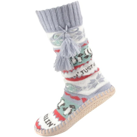 Women s Soft Fuzzy Furry Gripper Slipper Socks with Tassel - Chill Penguin - L/XL - 1 Pair
Women s Soft Fuzzy Furry Gripper Slipper Socks with Tassel - Chill Penguin - L/XL - 1 Pair