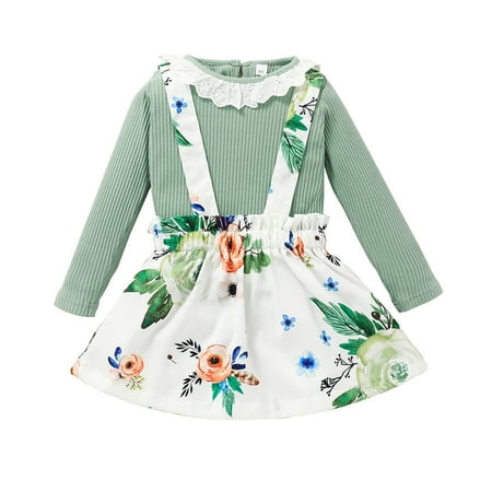 Toddler Baby Girls Clothes Long Sleeve Tops Shirt Floral Suspender Skirts Overalls Dress Outfits Set Teen Girl Fashion
Toddler Baby Girls Clothes Long Sleeve Tops Shirt Floral Suspender Skirts Overalls Dress Outfits Set Teen Girl Fashion