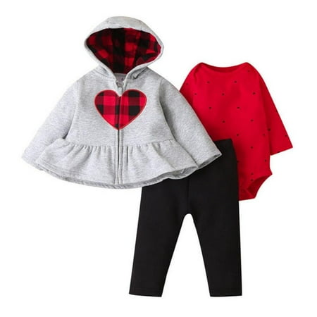 Leonard Baby Clothes for Girl Spring Newborn Baby Boys And Girls Clothing Set Infant Long Sleeve Rompers+Hooded Coat Outwear+Trousers 3Pcs Set 0-24M
Leonard Baby Clothes for Girl Spring Newborn Baby Boys And Girls Clothing Set Infant Long Sleeve Rompers+Hooded Coat Outwear+Trousers 3Pcs Set 0-24M