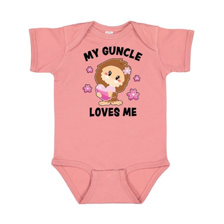 Inktastic My Guncle Loves Me with Bigfoot Gift Baby Girl Bodysuit
