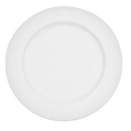 Harmony Plate 8-1/4 Dia. X 1/2 H Porcelain Super White 8 packs