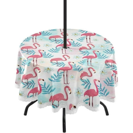 Hyjoy Flamingo Outdoor Tablecloth with Umbrella Hole and Zipper Waterproof Round Tablecloth 60 Inch for Party Patio Picnic Holiday Dinner Summer
Hyjoy Flamingo Outdoor Tablecloth with Umbrella Hole and Zipper Waterproof Round Tablecloth 60 Inch for Party Patio Picnic Holiday Dinner Summer