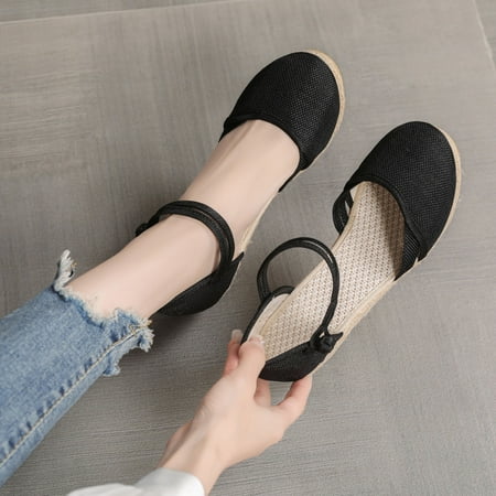 Cathalem Fashion Women Summer Weave Wedges Breathable Elastic Band Round Toe Sandals Dressy Wedge Sandals for Women Wedding Black 6.5
Cathalem Fashion Women Summer Weave Wedges Breathable Elastic Band Round Toe Sandals Dressy Wedge Sandals for Women Wedding Black 6.5
