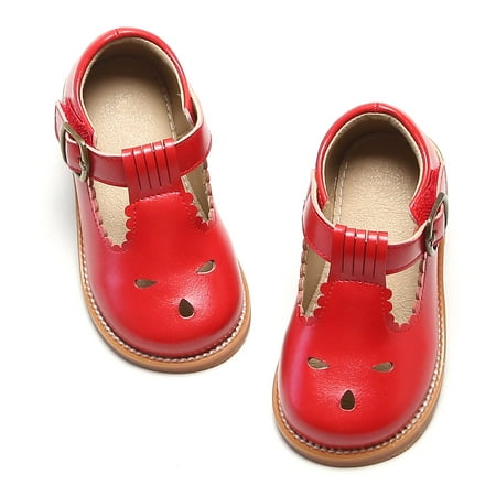 Girl s T-Strap School Uniform Dress Shoe Mary Jane Flat