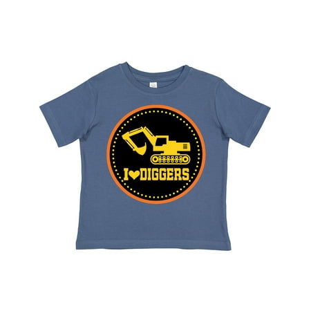 Inktastic Digger Construction Truck Boys Gift Toddler Boy Girl T-Shirt