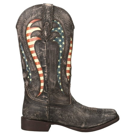Roper Womens Liberty Tooled Inlay Patriotic Square Toe Casual Boots Mid Calf Low Heel 1-2
Roper Womens Liberty Tooled Inlay Patriotic Square Toe Casual Boots Mid Calf Low Heel 1-2