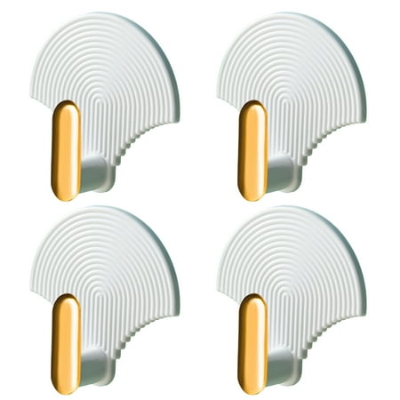 4Pcs Hanging Hooks Wall Mounted Punch Free Traceless Adhesive Fan Shape Creative Seamless Sticky Hooks for Home White
4Pcs Hanging Hooks Wall Mounted Punch Free Traceless Adhesive Fan Shape Creative Seamless Sticky Hooks for Home White