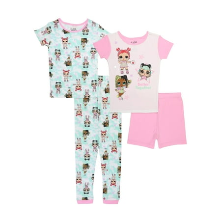 L.O.L. Surprise! Girls Snug Fit Cotton Pajamas Dreaming Stars 8