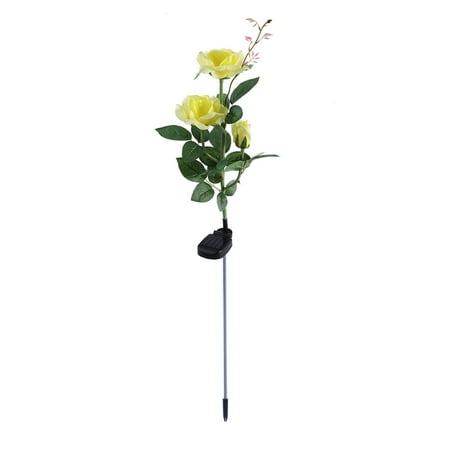 Solar LED Light Decorative LED Light Home Outdoor Lawn Lamp 3 Head Rose Flower Light (Yellow)
Solar LED Light Decorative LED Light Home Outdoor Lawn Lamp 3 Head Rose Flower Light (Yellow)