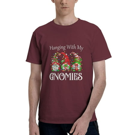 Funny Christmas Gnome Hanging With My Gnomies Family Pajamas T-Shirt