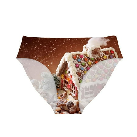 HAOTAGS Cute Ultra Soft Holiday Underwear for Women 3D Graphic Print Christmas Underwear Female Brown Size M
HAOTAGS Cute Ultra Soft Holiday Underwear for Women 3D Graphic Print Christmas Underwear Female Brown Size M