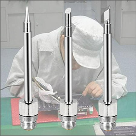 3X Silver Plated 510 Interface Soldering Iron Tips 8W 51Mm Accessories