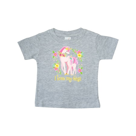 Inktastic I Love My Gigi Unicorn with Pink and Yellow Flowers Gift Baby Boy or Baby Girl T-Shirt
Inktastic I Love My Gigi Unicorn with Pink and Yellow Flowers Gift Baby Boy or Baby Girl T-Shirt