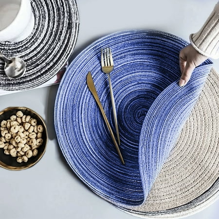 Yirtree Weave Mat Round Hot Pads for kitchen Thread Potholders for Hot Dishes/Pot/Bowl/Teapot/Hot Pot Table Insulation Pad Woven Anti Slip Round Cotton Yarn Table Insulation Pad for Home
Yirtree Weave Mat Round Hot Pads for kitchen Thread Potholders for Hot Dishes/Pot/Bowl/Teapot/Hot Pot Table Insulation Pad Woven Anti Slip Round Cotton Yarn Table Insulation Pad for Home
