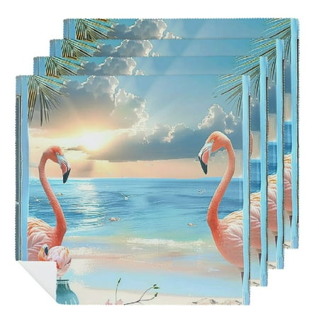 Facannap Flamingos Cloth Napkins Hotel Home Banquet Atmosphere Embellishment Polyester Home Decor Party Dinner Decoration Washable Napkins 6 PCS
Facannap Flamingos Cloth Napkins Hotel Home Banquet Atmosphere Embellishment Polyester Home Decor Party Dinner Decoration Washable Napkins 6 PCS