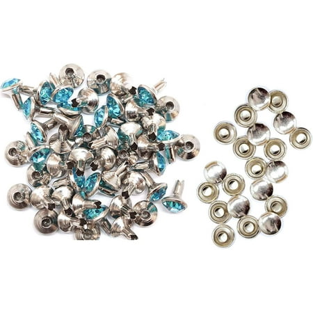 Trimming Shop 8mm Aqua Crystal Rivets Diamante Acrylic Rhinestone Studs with Pins for DIY Leathercrafts Clothing Decoration Arts & Crafts Projects Purses Embellishment 10pcs
Trimming Shop 8mm Aqua Crystal Rivets Diamante Acrylic Rhinestone Studs with Pins for DIY Leathercrafts Clothing Decoration Arts & Crafts Projects Purses Embellishment 10pcs