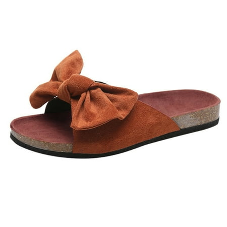 Yoslce House Slippers Women Fashion Bow Tie Flat Thick Bottom Sandals Slipper Beach Home Shoes Orange 38
Yoslce House Slippers Women Fashion Bow Tie Flat Thick Bottom Sandals Slipper Beach Home Shoes Orange 38
