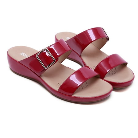 Women‘s Casual Double Straps & Buckle Decor Wedge Sandals Solid Color Faux Leather Slippers Women‘s Footwear
Women‘s Casual Double Straps & Buckle Decor Wedge Sandals Solid Color Faux Leather Slippers Women‘s Footwear