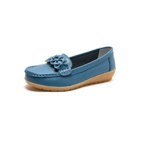 Wazshop Womens Boat Shoes Slip On Flats Non-Slip Loafers Casual Round Toe Moccasins Women Shoe Nurse Classic Light Blue 10
Wazshop Womens Boat Shoes Slip On Flats Non-Slip Loafers Casual Round Toe Moccasins Women Shoe Nurse Classic Light Blue 10