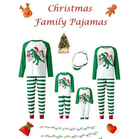 Family Christmas Pajamas Matching Sets Dinosaur Print Long Sleeve Tops Stripe Pants Xmas Holiday Sleepwear for Couple Kids Dogs
Family Christmas Pajamas Matching Sets Dinosaur Print Long Sleeve Tops Stripe Pants Xmas Holiday Sleepwear for Couple Kids Dogs
