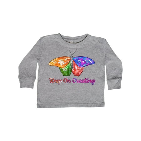 Inktastic Keep On Creating with Beautiful Rainbow Butterfly Gift Toddler Boy or Toddler Girl Long Sleeve T-Shirt
Inktastic Keep On Creating with Beautiful Rainbow Butterfly Gift Toddler Boy or Toddler Girl Long Sleeve T-Shirt