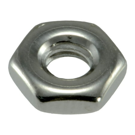 #10-24 Polished 18-8 Stainless Steel Coarse Thread Hex Nuts (12 pcs.)