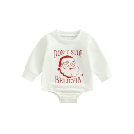 Infant Baby Christmas Jumpsuit Cartoon Santa Claus Letter Print Long Sleeve Round Neck Romper for Boys Girls
Infant Baby Christmas Jumpsuit Cartoon Santa Claus Letter Print Long Sleeve Round Neck Romper for Boys Girls
